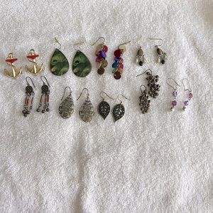 Nine pair of dangling earrings for the adventuresome person.
